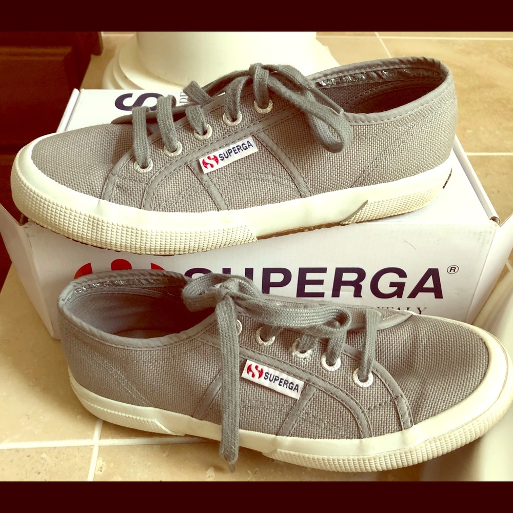 Superga Classic Grey Sneakers Shoes